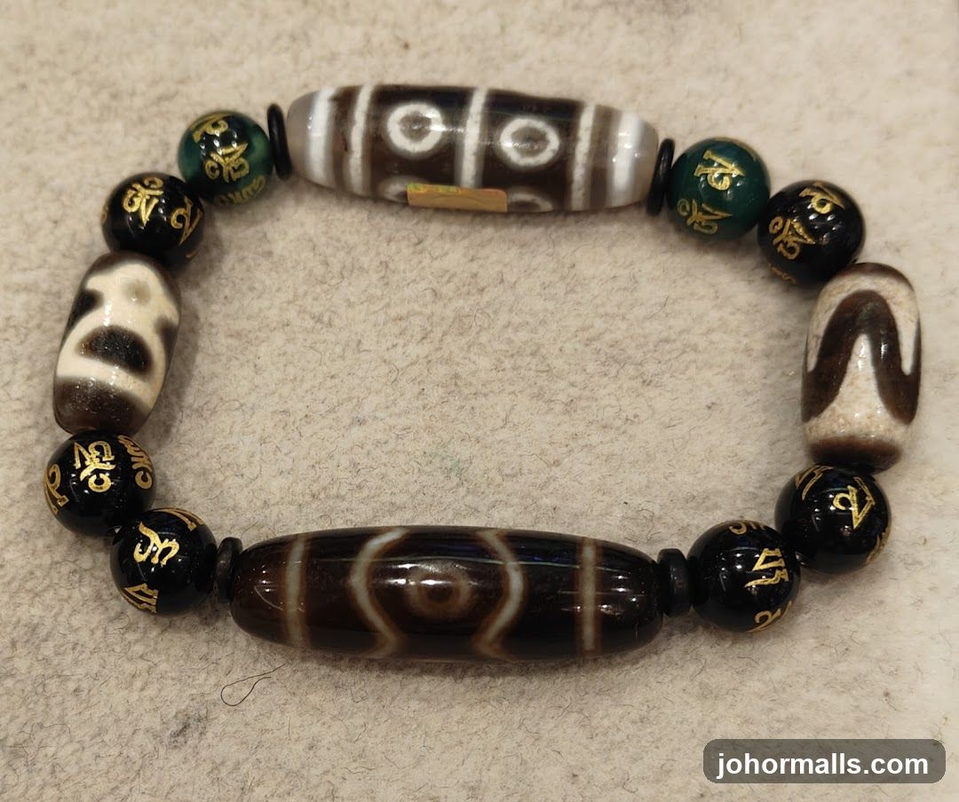 Tibetan Dzi Bead Bracelet