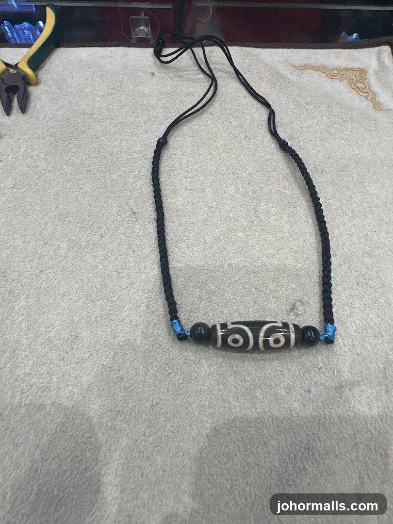 Tibetan Dzi Bead Necklace