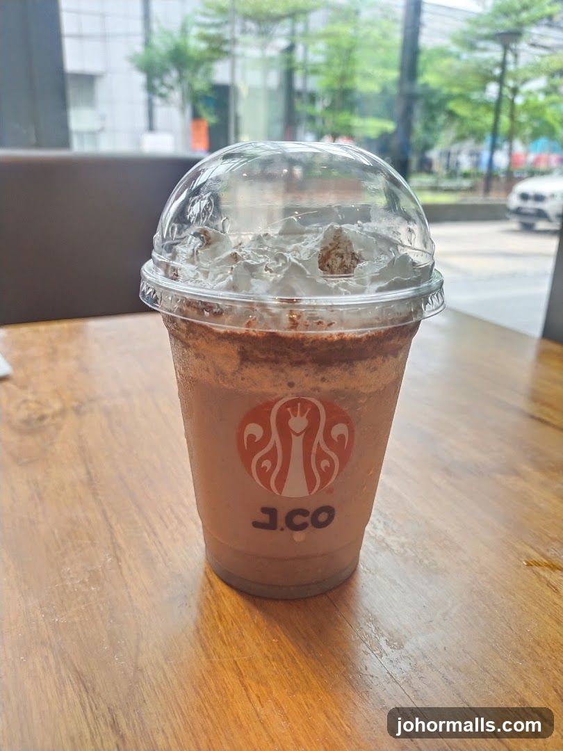 Chocolate Frappe with Whipped Cream