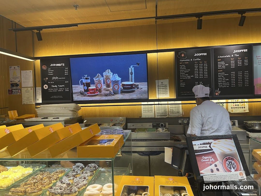 Donut and Coffee Shop Counter