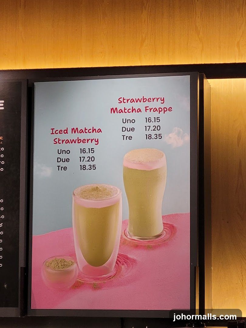 Strawberry Matcha Frappe