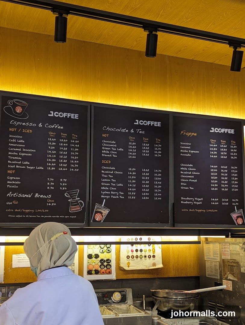 J.COFFEE Menu