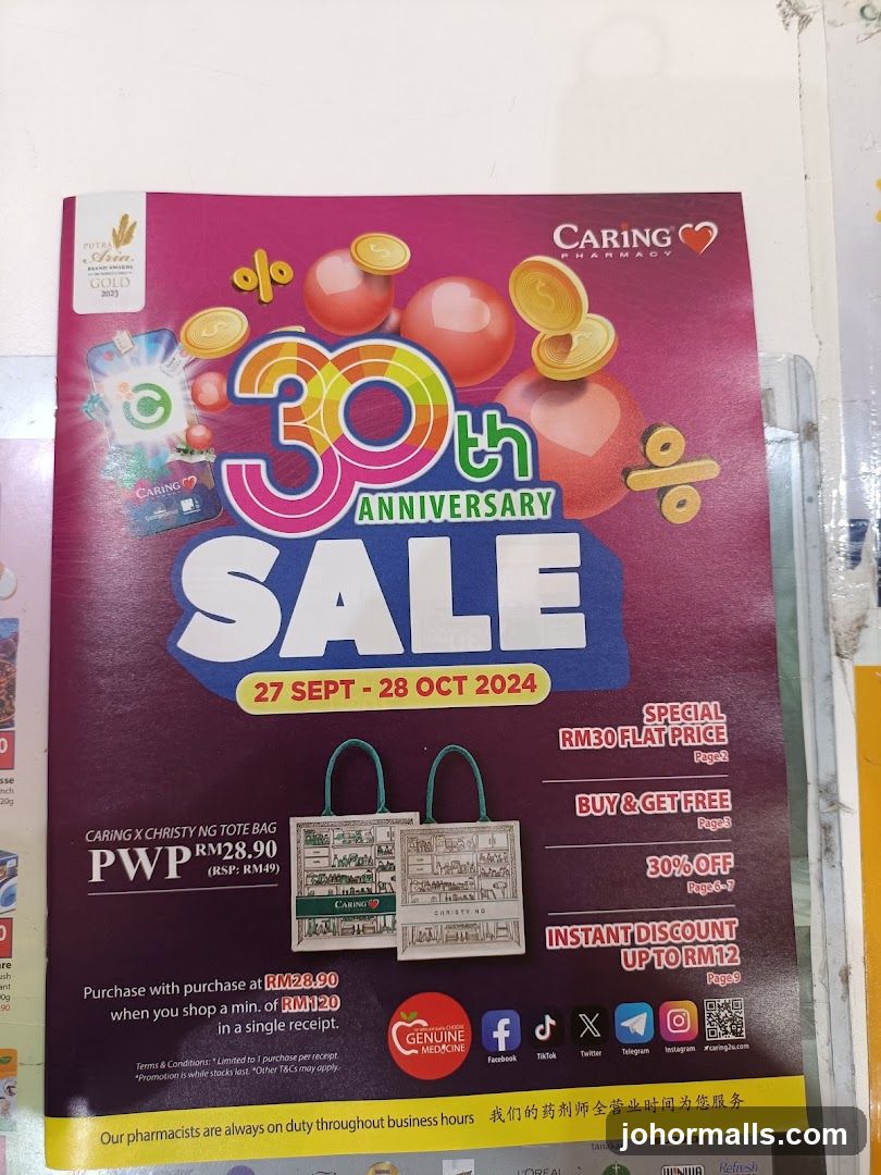 Caring Pharmacy 30th Anniversary Sale
