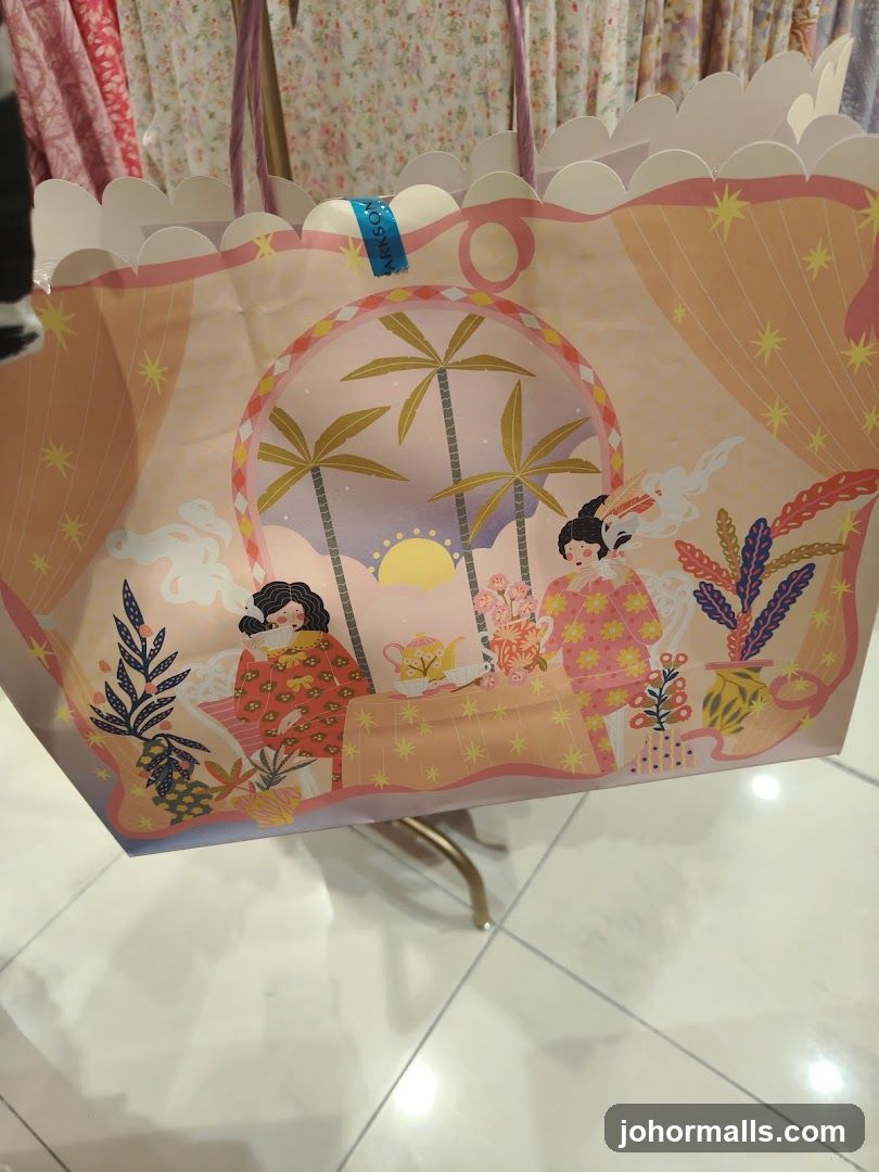Gift Bag with Illustration