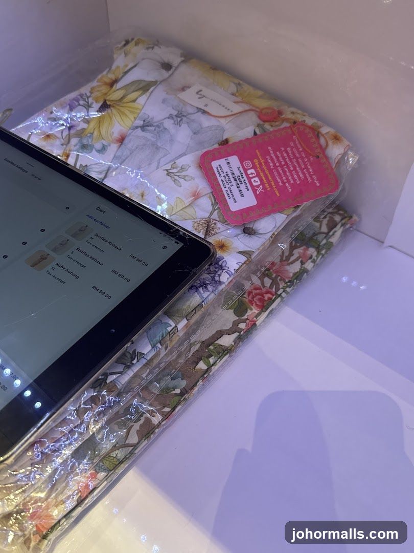 Floral Print Clothing and Tablet