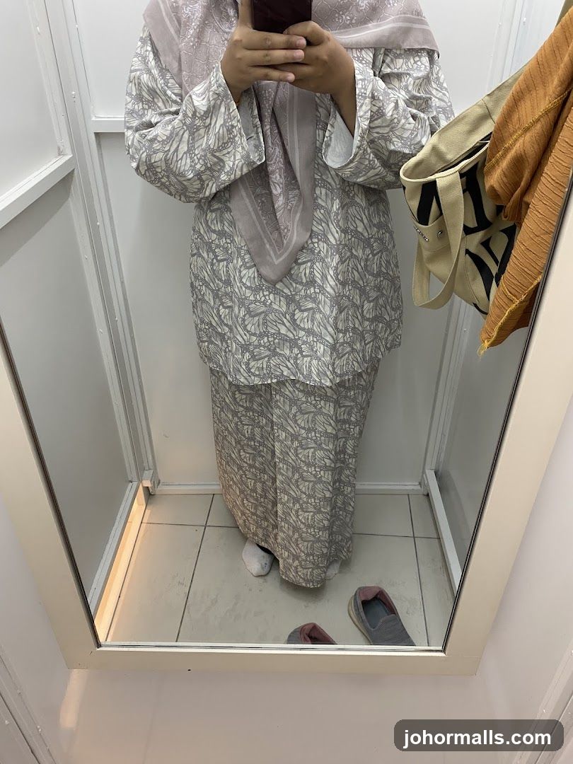 Person in a fitting room