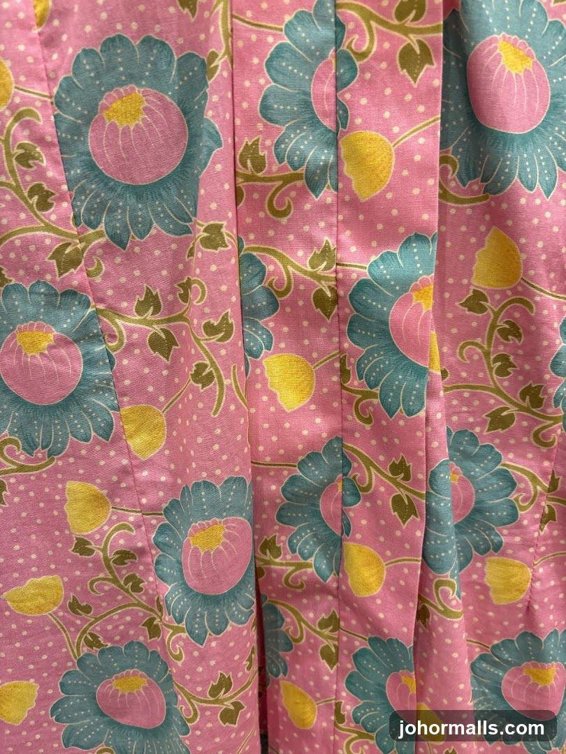 Pink Fabric with Floral Pattern