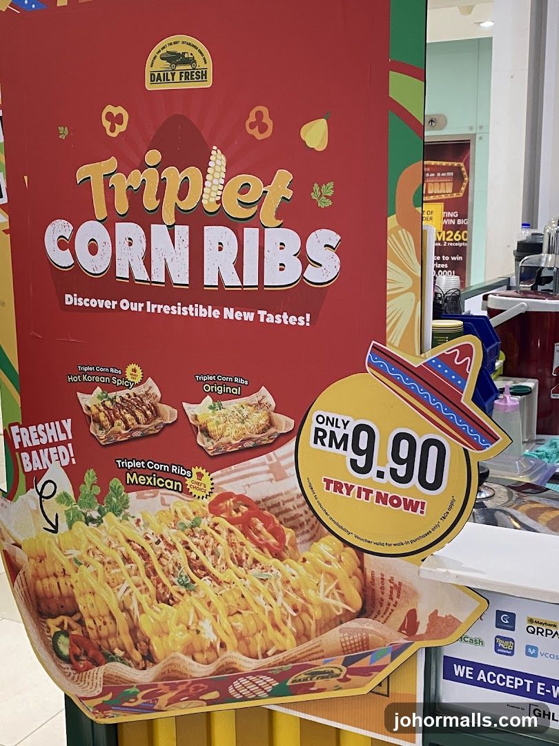 Triplet Corn Ribs Advertisement