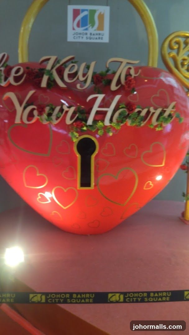 Heart-shaped decoration with text