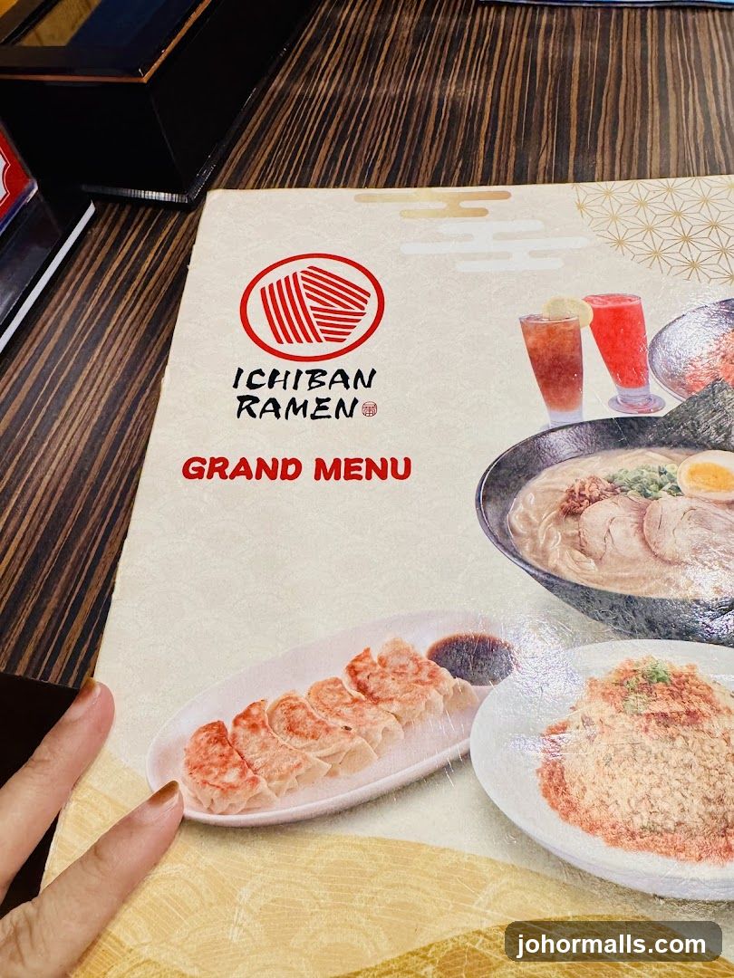 Ichiban Ramen Grand Menu