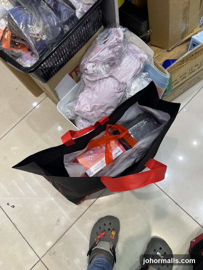 Shopping Bag with Merchandise