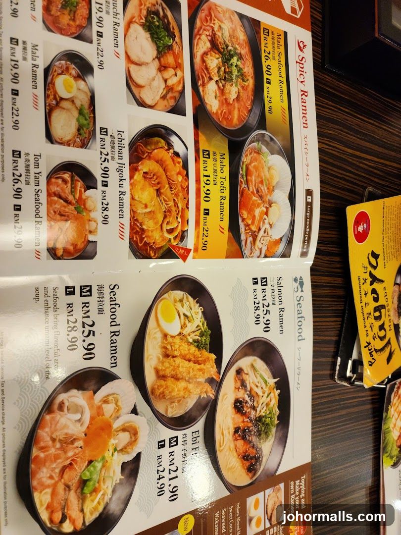Ramen Menu