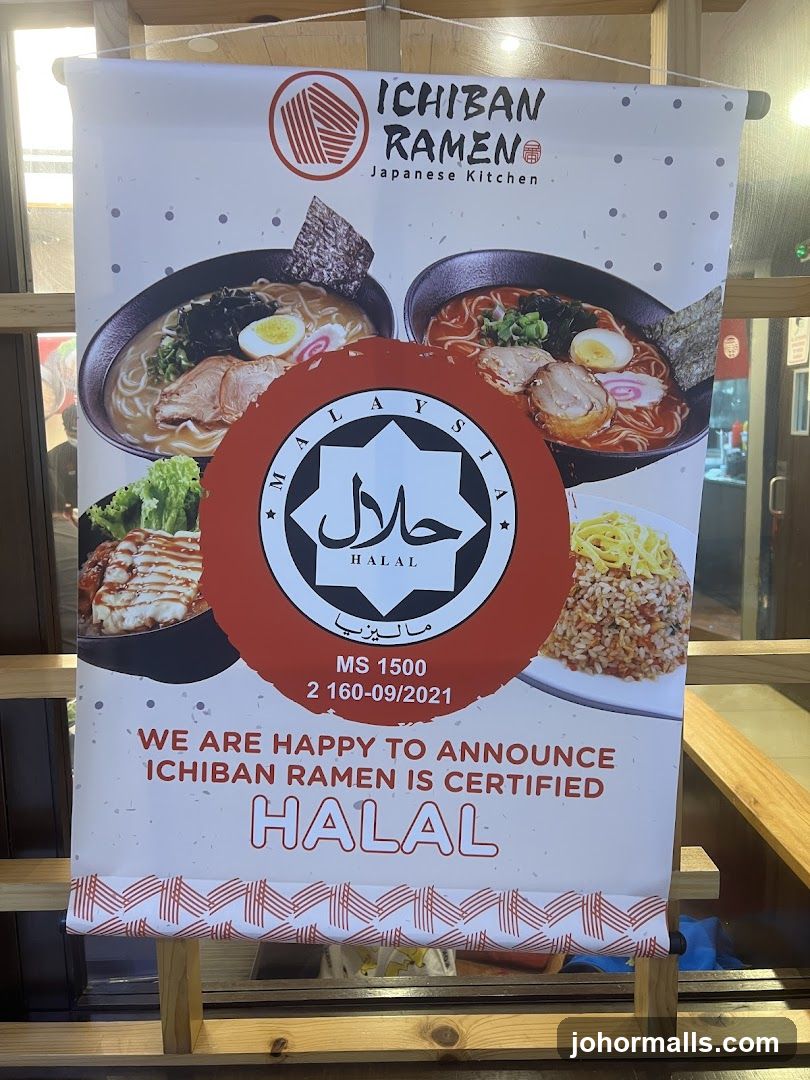 Ichiban Ramen Halal Certification Banner