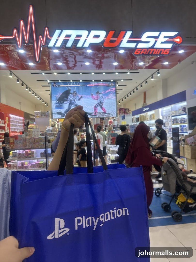 Playstation Bag in Gaming Store