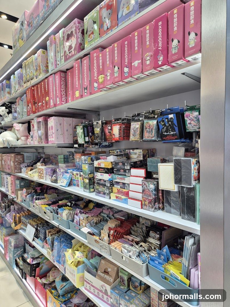 Store Shelves with Merchandise
