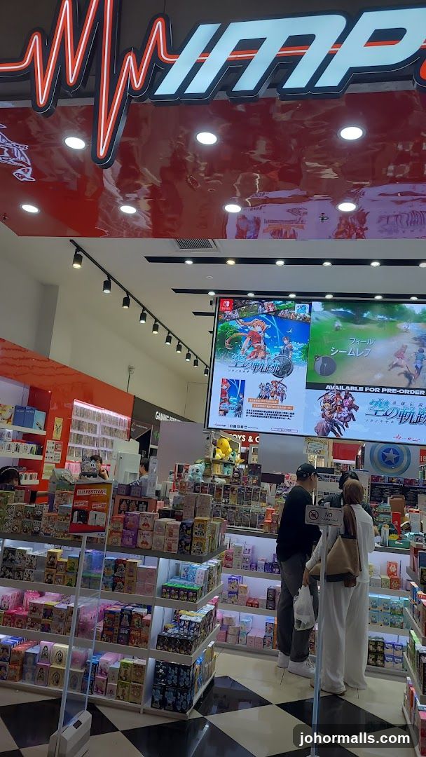 Retail store interior with merchandise