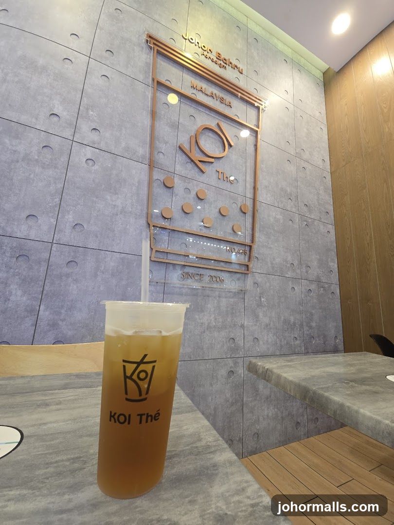 KOI Thé Drink and Wall Decor