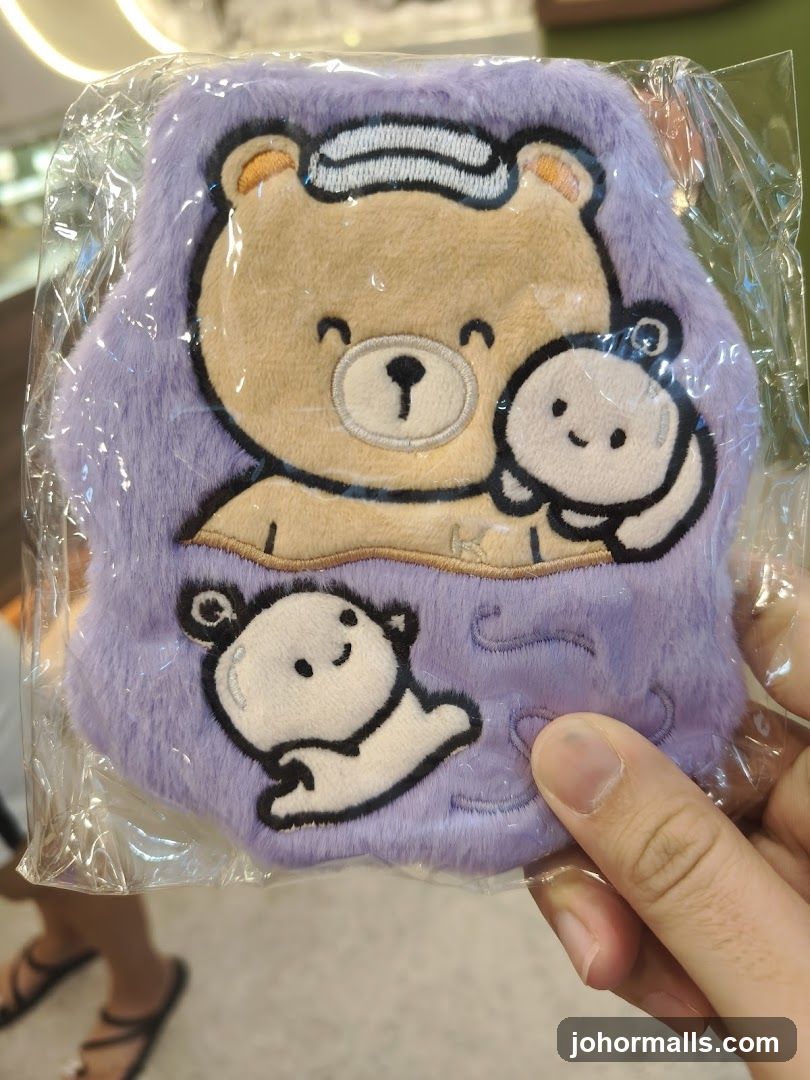 Plush Pouch with Bear Design