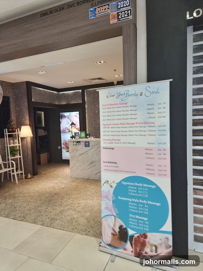 Relax Your Body & Soul Menu