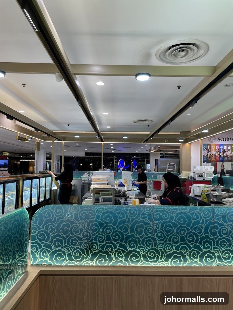Restaurant Interior with Staff