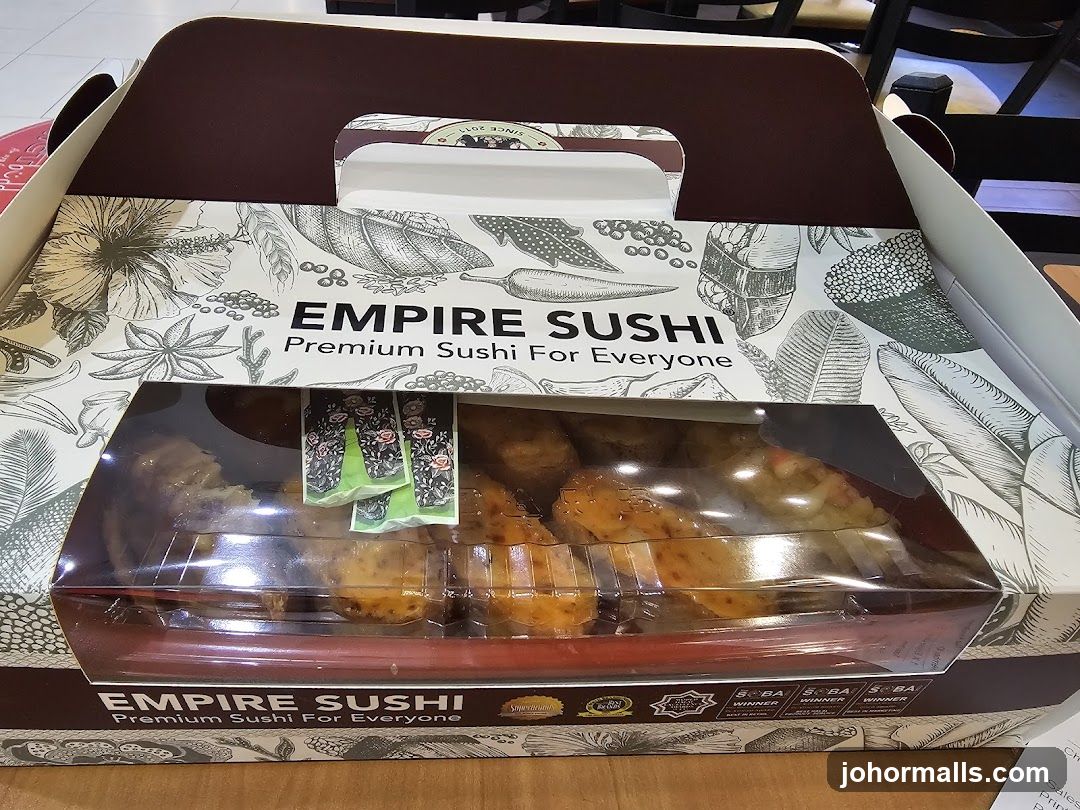 Empire Sushi Takeout Box