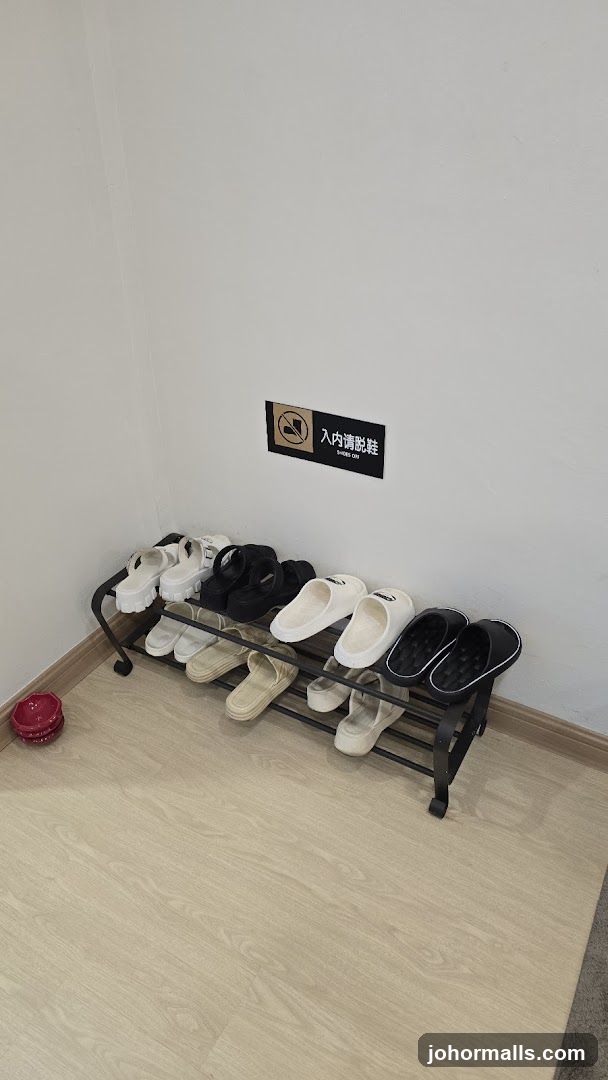 Shoe Rack with Slippers