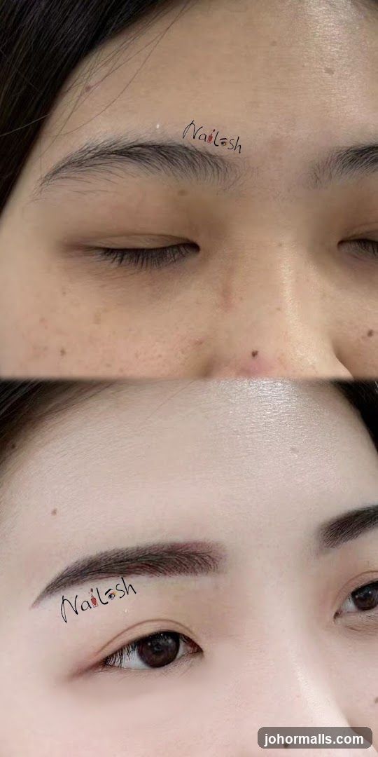 Eyebrow Before and After