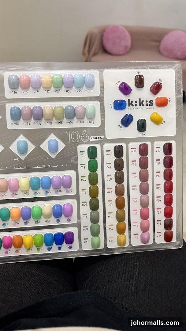 Kiki's Soak-Off Gel Polish Color Chart