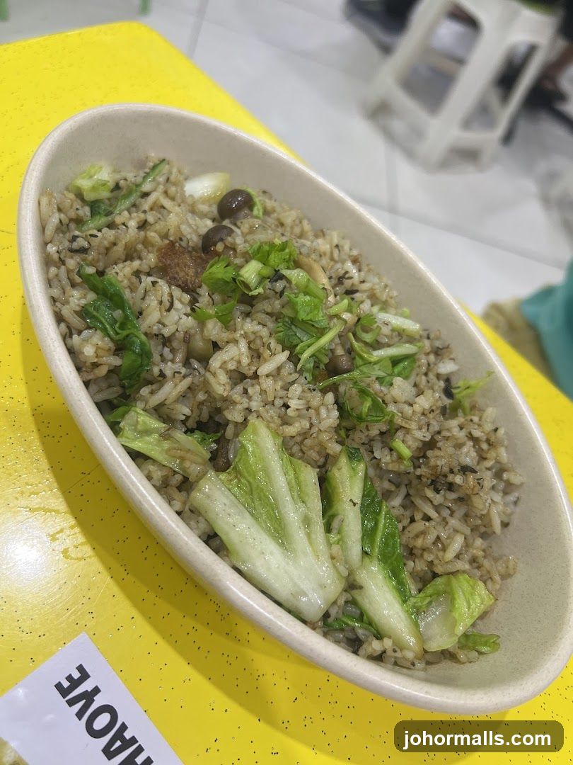 Fried Rice with Vegetables and Mushrooms