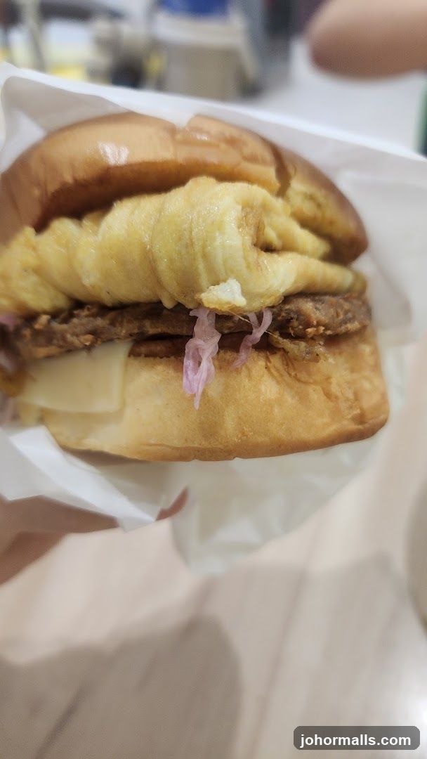 Burger with Egg and Cheese