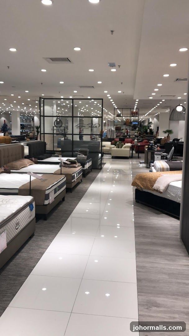 Mattress and Furniture Store Interior