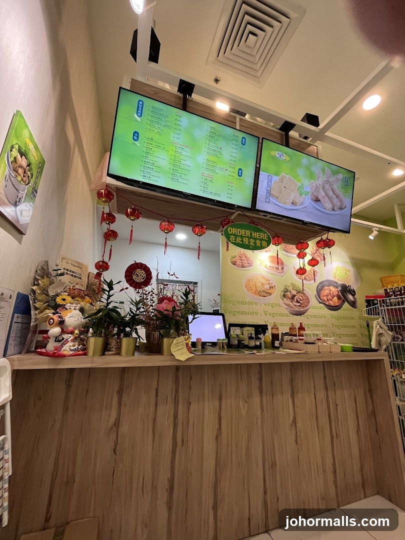 Restaurant Counter with Digital Menus