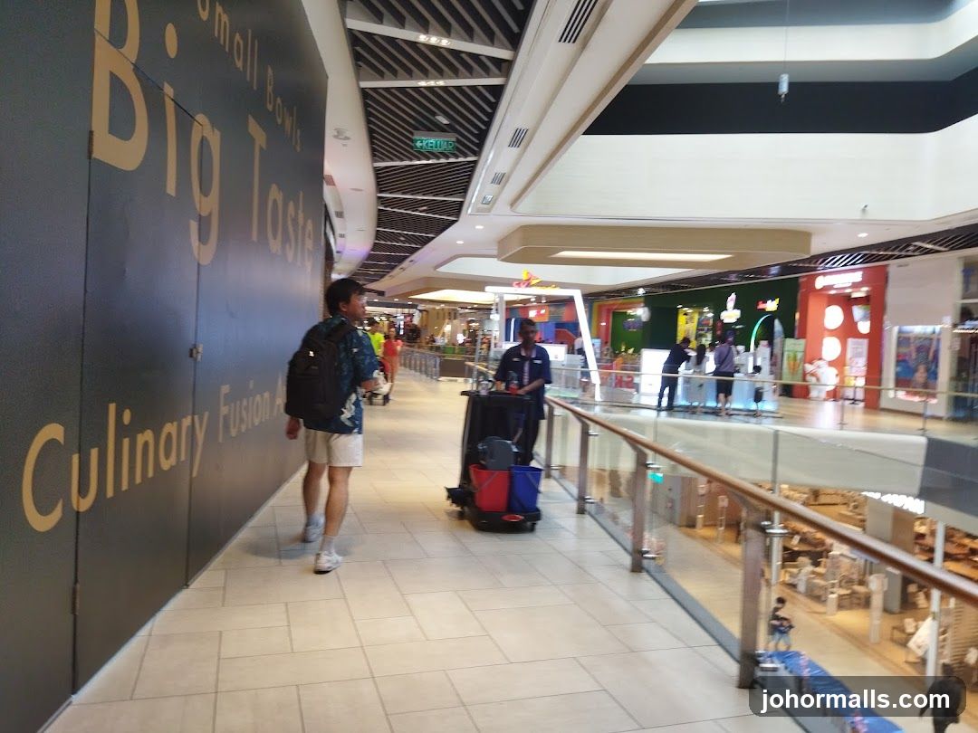 Mall Interior with Food Stalls