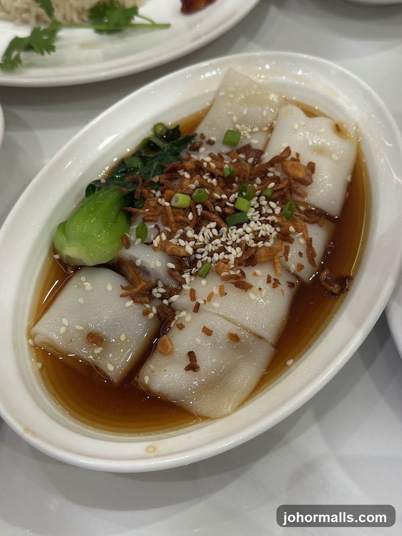 Steamed Rice Rolls with Toppings