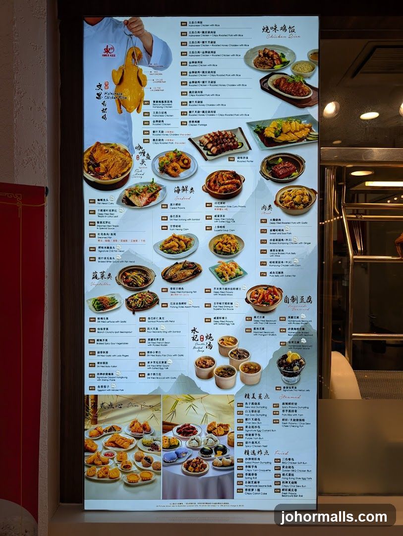 Chicken Rice Menu