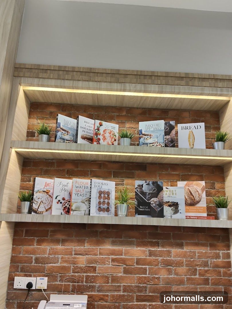 Cookbooks on Shelves