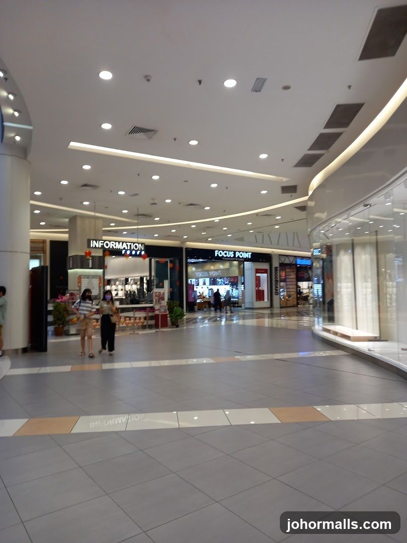 Mall Interior with Shops