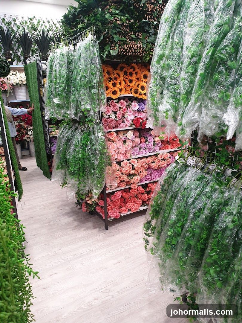Artificial Flowers and Greenery Display
