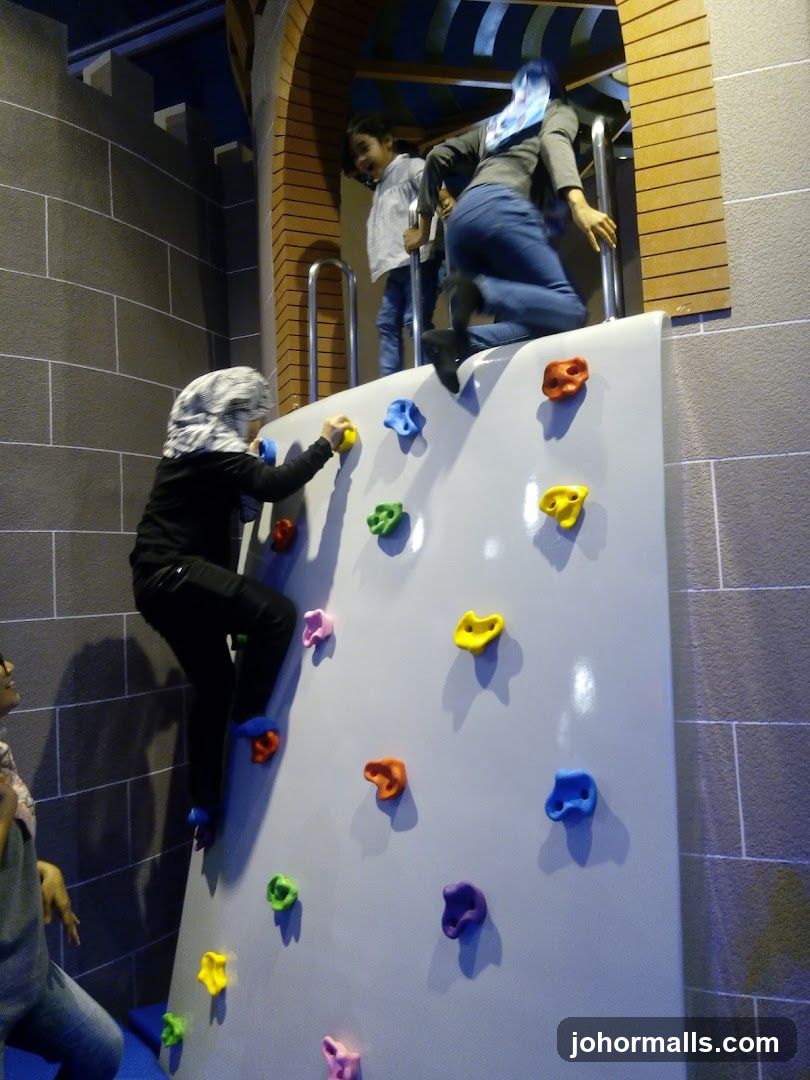 Children Climbing Wall