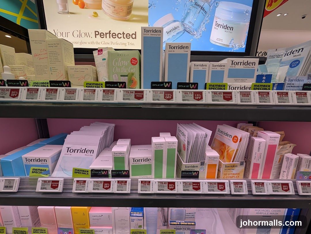 Skincare Products Display