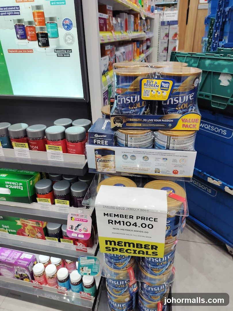 Health Supplements Display