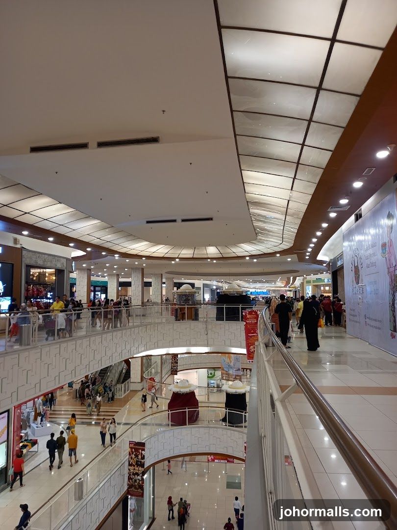 Interior of a multi-level shopping mall