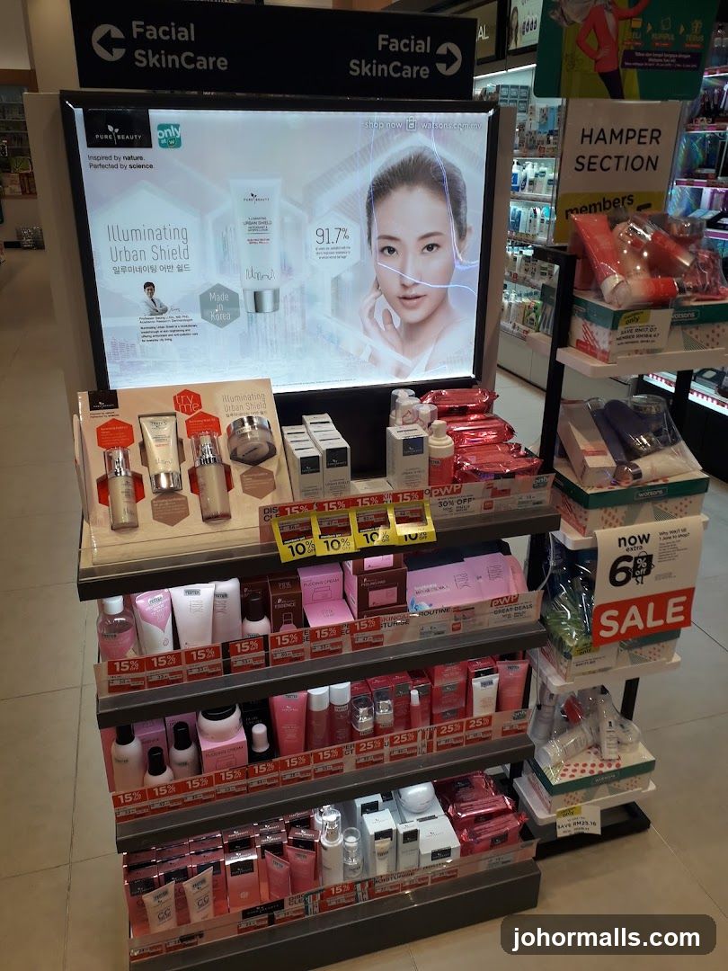 Facial Skincare Display