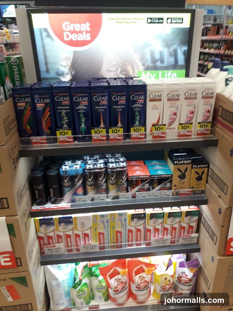 Store Display with Personal Care Products