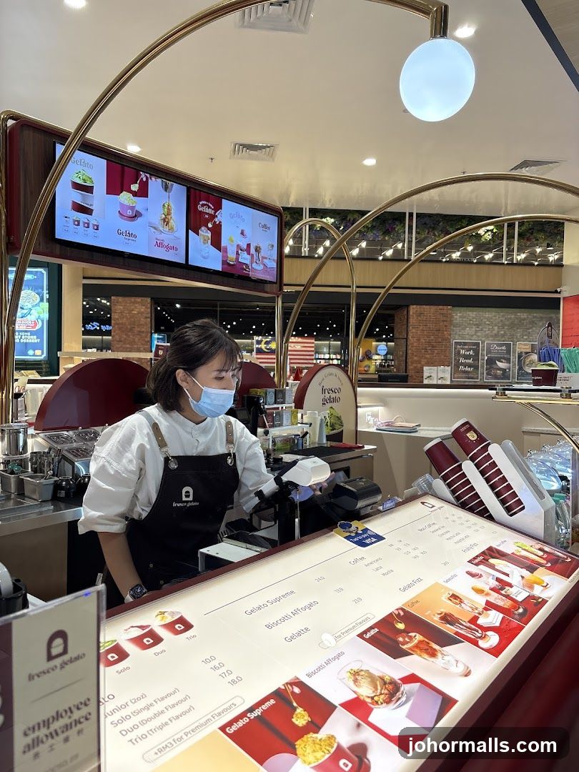 Gelato Shop Counter