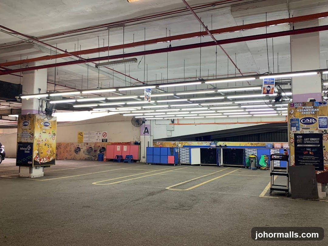 Parking Lot with Advertisements