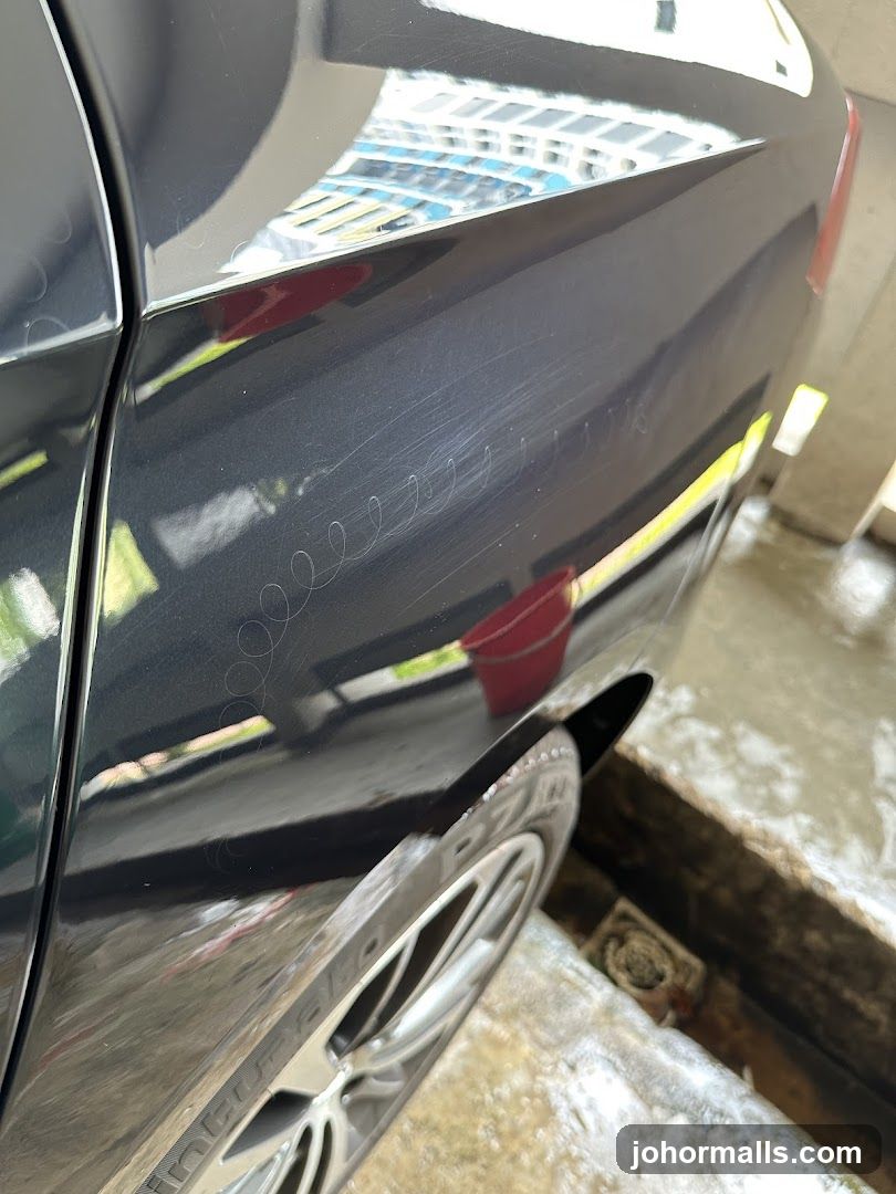Scratched Car Door