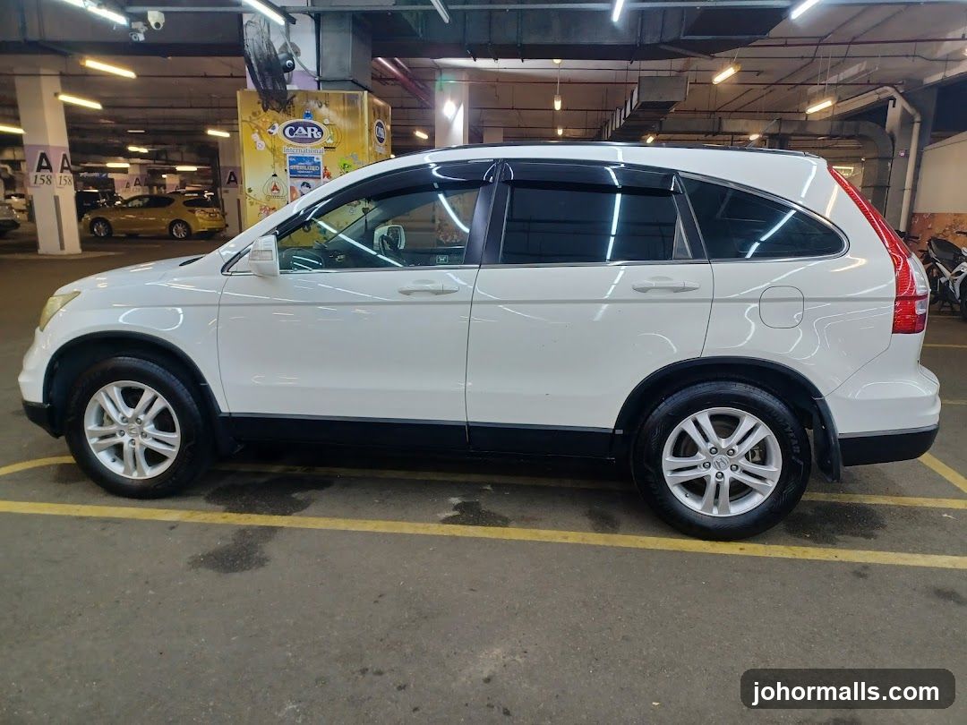 White SUV in Parking Lot