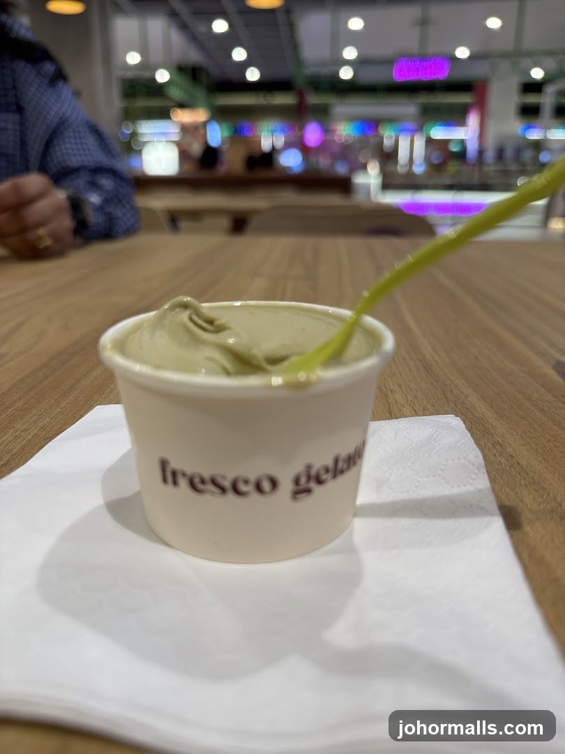 Gelato in a cup