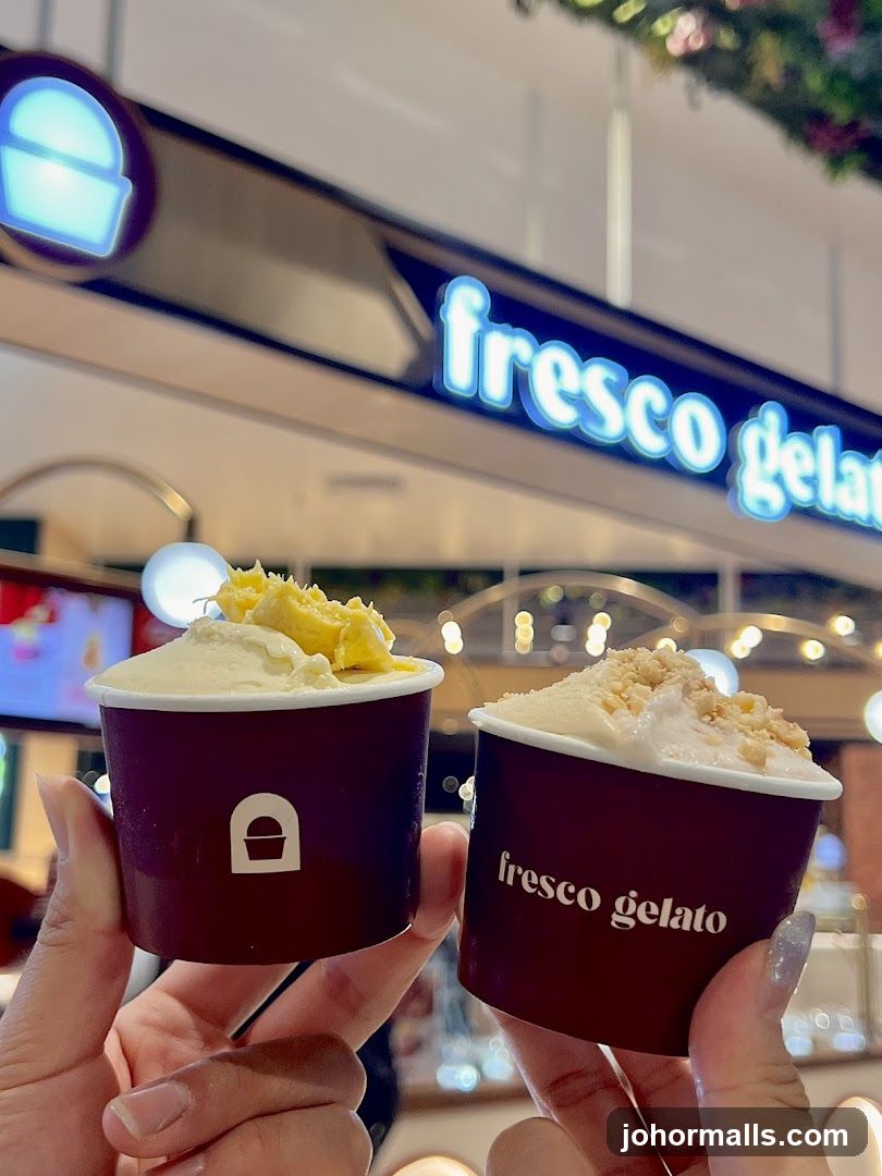 Two cups of gelato